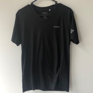 Silk Black Guess V-Neck